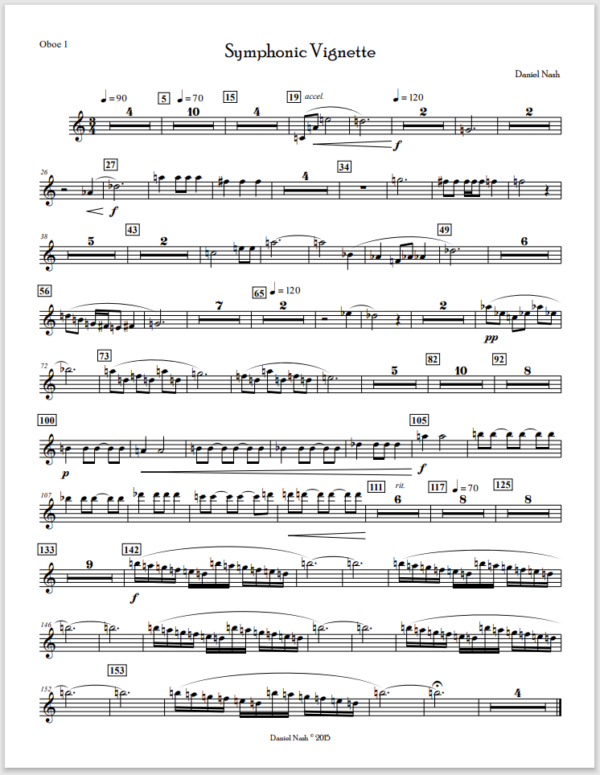 Symphonic Vignette Score and Parts (Download) - Image 3