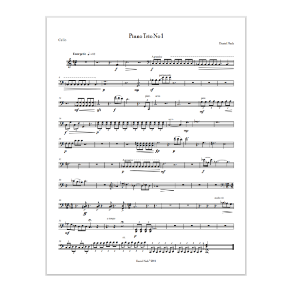 Piano Trio No 1 Score and Parts