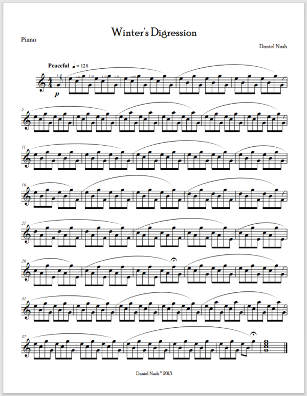 Winter's Digression Sheet Music - Image 2