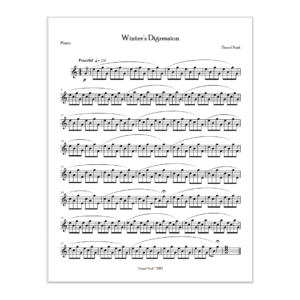 Winter's Digression Sheet Music