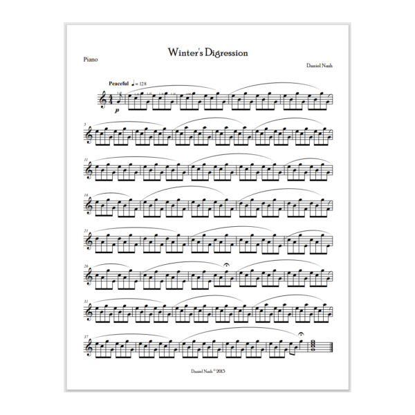 Winter's Digression Sheet Music